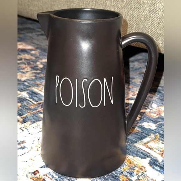 Rae Dunn Other - Rae Dunn Halloween Pitcher ‘poison’ ceramic seasonal decor